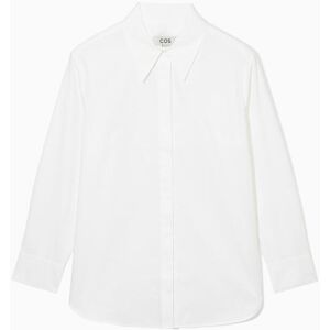 CHEMISE EN POPELINE DE COTON DÉCONTRACTÉE BLANC 40 female - Publicité