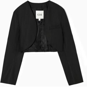 VESTE TAILLEUR COURTE FAÇON BOLÉRO NOIR 44 female - Publicité