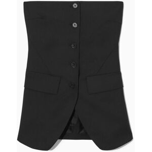 BUSTIER TAILLEUR FAÇON GILET NOIR 42 female - Publicité