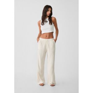 Stradivarius Pantalon fluide avec lin  Pierre S