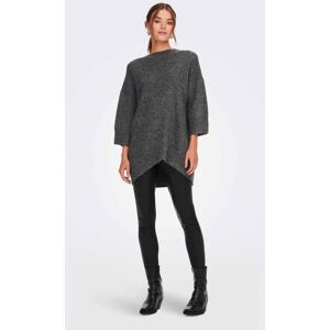 Pull long maille manches 3/4 polyester recyclé Femme ONLY - Publicité