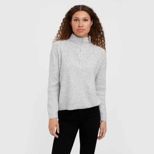 Pull col cheminée manches longues avec fermeture zip regular fit Plaza Femme VERO MODA - Publicité