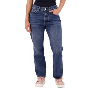 High Rise Straight Jeans Bleu 30 / 32 Femme Bleu 30 female