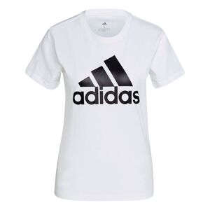 Adidas Essentials Logo Short Sleeve T-shirt Blanc L / Regular Femme Blanc L female - Publicité