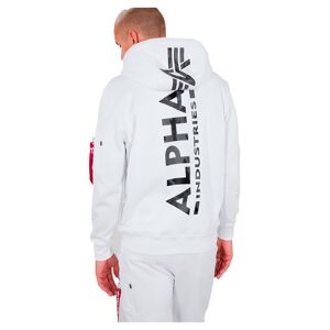 Alpha Industries Back Print Camo Print Hoodie Blanc XS Homme Blanc XS male - Publicité