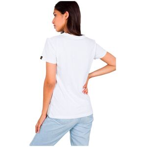 Alpha Industries Basic Small Logo Short Sleeve T-shirt Blanc S Femme Blanc S female - Publicité