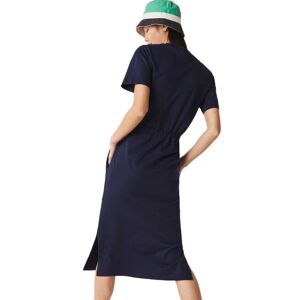Lacoste Fitted Cotton Short Dress Bleu XS Femme Bleu XS female - Publicité
