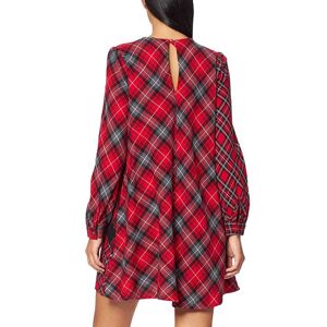 Superdry Woven Check Short Dress Rouge 2XS Femme Rouge 2XS female - Publicité