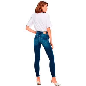 Only Blush Life Mid Skinny Ankle Raw Rea811 Jeans Bleu S / 32 Femme Bleu S female - Publicité