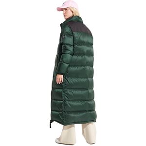 Superdry Longline Code Down Puffer Jacket Vert S Femme Vert S female - Publicité