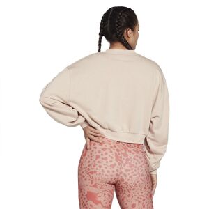 Reebok Knit Fashion Cover Up Sweatshirt Beige M Femme - Publicité