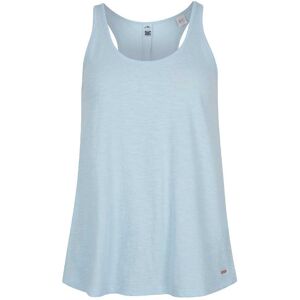 Button Back Sleeveless T-shirt Bleu M Femme Bleu M female