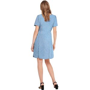 Only Sonja Short Sleeve Short Dress Bleu 40 Femme Bleu 40 female - Publicité