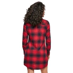 Urban Classics Check Long Sleeve Short Dress Rouge S Femme Rouge S female - Publicité