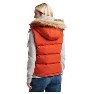 Superdry Vintage Everest Faux Fur Vest Orange L Femme Orange L female - Publicité