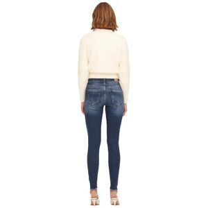 Only Blush Skinny Ankle Raw Jeans Bleu XL / 34 Femme Bleu XL female - Publicité