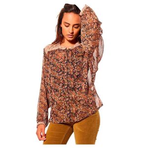 Nety Blouse Marron L Femme Marron L female