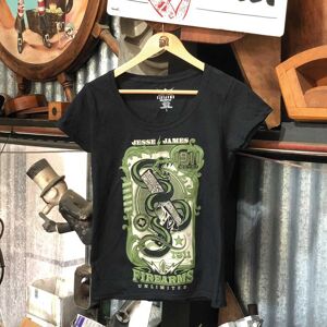 Jesse James Workwear Skelly Snake Short Sleeve T-shirt Noir XL Femme - Publicité