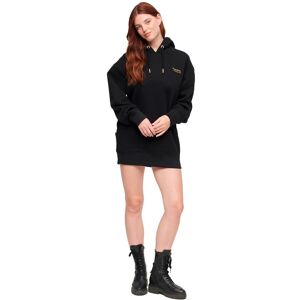 Superdry Essential Hooded Sweat Long Sleeve Short Dress Noir S-M Femme Noir S-M female - Publicité