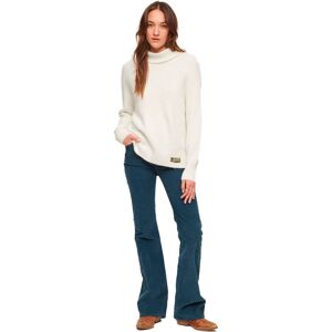 Superdry Essential Rib Crew Neck Sweater Beige,Blanc XS Femme Beige,Blanc XS female - Publicité