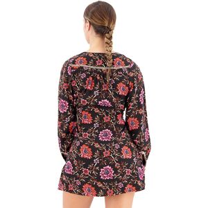 Superdry Printed V Tea Long Sleeve Short Dress Multicolore L Femme Multicolore L female - Publicité