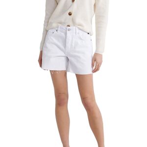 Mid Length Denim Shorts Refurbished Blanc 26 Femme Blanc 26 female