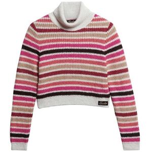 Superdry Stripe Crop Roll Neck Sweater Multicolore XL Femme Multicolore XL female - Publicité