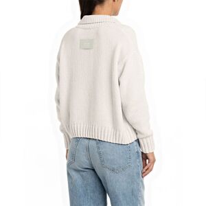 Replay Dk6057.000.g22730 Sweater Beige S Femme Beige S female - Publicité