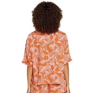 Volcom Excapism Short Sleeve Shirt Orange XS Femme Orange XS female - Publicité