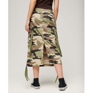 Superdry Cargo Midi Skirt Vert S Femme Vert S female - Publicité