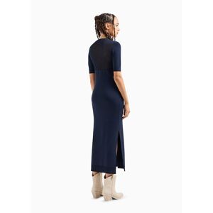 Giorgio Armani Exchange 3dya1e_ymh6z Short Sleeve Long Dress Bleu M Femme Bleu M female - Publicité