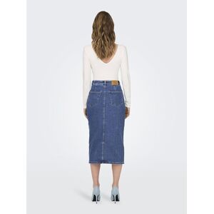 Only Siri Front Slit Denim Skirt Bleu S Femme Bleu S female - Publicité