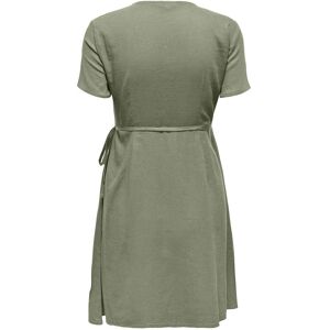 Only Addiction-caro Short Sleeve Short Dress Vert XL Femme Vert XL female - Publicité