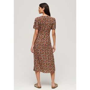 Superdry Print Button Tea Short Sleeve Midi Dress Multicolore XL Femme Multicolore XL female - Publicité