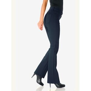 Pantalon effet ventre plat coupe bootcut tendance - Ashley Brooke - marine MARINE 50