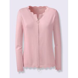 Veste en tricot glissière double-sens - Ashley Brooke - rose clair ROSE CLAIR 42
