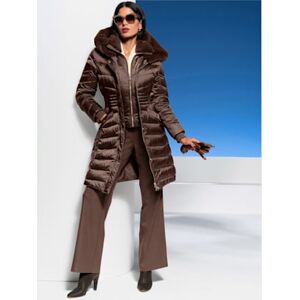 Manteau matelassé aspect 2 en 1 avec empiècement gilet - Ashley Brooke - chocolat CHOCOLAT 50