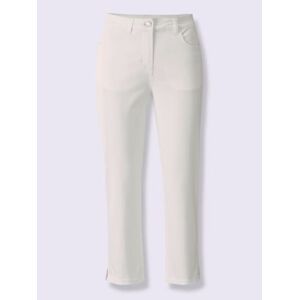 Pantalon push-up petites fentes au bas des jambes - Linea Tesini - blanc BLANC 44 - Publicité