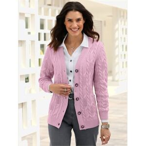 Helline Veste en tricot 50% coton - - rose ROSE 48 - Publicité