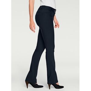 Pantalon effet ventre plat coupe bootcut tendance - Ashley Brooke - marine MARINE 23 - Publicité