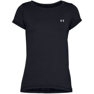 Under Armour - Women's UA Heatgear Armour S/S - T-shirt technique taille XL, noir/bleu - Publicité