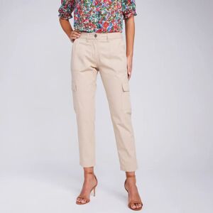 Pantalon 7/8ème cargo fuselé - BlancheporteLe pantalon cargo sort des sentiers battus pour conquérir le dressing de toutes les modeuses ! Tantôt casual, tantôt chic, il se prêtera à tous les styles. Notre association préférée ? Le porter avec une blouse u - Publicité