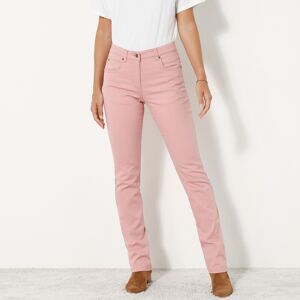 Pantalon sculptant coupe 5 poches - BlancheporteConçu dans une matière extensible ultra confort, ce pantalon réduit le volume des fesses et galbe les cuisses tout en les affinant. Il deviendra votre meilleur allié pour une silhouette de rêve ! <br/>44Rose - Publicité