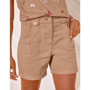 Blancheporte Short Revers Stretch - Femme Marron 40