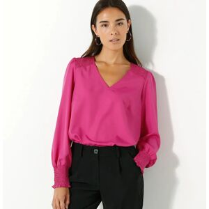 Blouse smocks épaules unie - BlancheporteLa mode est aux effets de manches ! Et quoi de mieux qu'une ravissante blouse pour apprivoiser la tendance ? Avec sa fluidité et ses détails soignés, elle fait la part belle à votre féminité en actualisant vos pant - Publicité