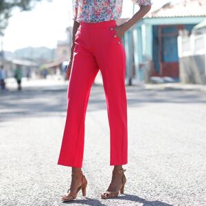 Pantalon large effet pont - BlancheporteUne allure retro et un charme contemporain : voici qui resume a la perfection le style de ce pantalon a l'effet pont ! Pense dans une coupe large actuelle, il allie elegance, bien-etre et modernite pour pimper vos l