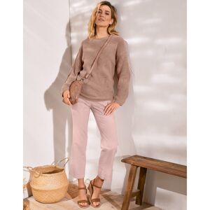 Pantalon coupe droite 7/8eme taille elastiquee, lin coton - BlancheporteUne coupe actuelle, une matiere legere et facile a vivre pour ce pantalon ultra confortable, decline dans une jolie palette de coloris de saison ! Vite enfile, il sera parfait pour vo