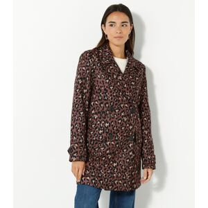 Manteau caban imprime peau de bete - BlancheporteQuand l'imprime peau de bete rencontre le caban cela donne une piece tendance et indemodable a avoir dans son dressing de saison ! Parfait pour affronter le froid avec style et feminite sans jamais s'en las