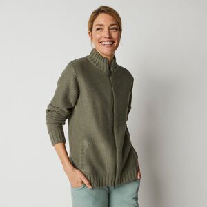 Gilet zippé 30% laine - 34/36 - Kaki - Outdoor CollectionCe gilet nous promet confort et chaleur grâce sa maille en 30% laine ! Porté sur un tee-shirt associé à un jean et une paire de basket, on se compose un look sport actuel idéal pour nos moments déte - Publicité