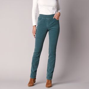 Pantalon droit ultra-confort, en velours côtele - BlancheporteNous avons tout mise sur le confort de la taille elastiquee et le charme de la coupe droite pour vous offrir une petite merveille de bien-etre, parfaitement tendance ! Associe a votre tee-shi